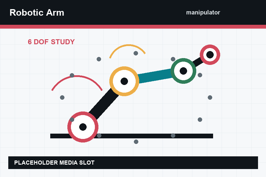 Rendered placeholder for an in-progress robotic arm assembly
